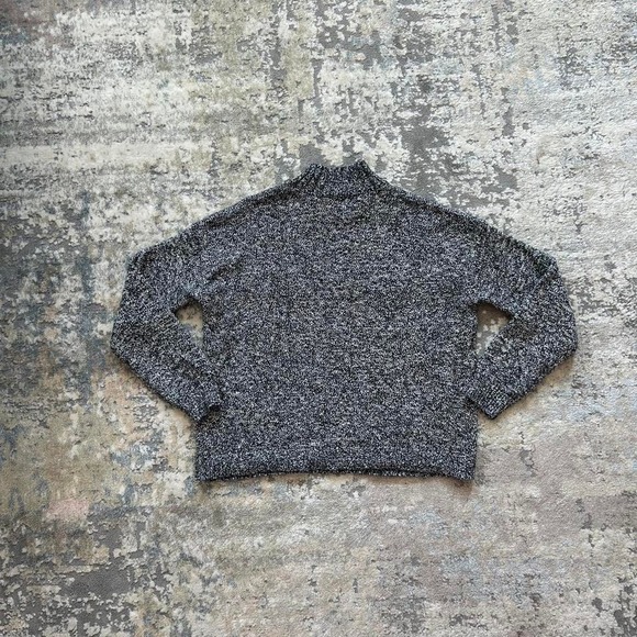 Polar‎ bear mock neck sweater winter christmas cotton wool blend Loft M - Picture 2 of 6